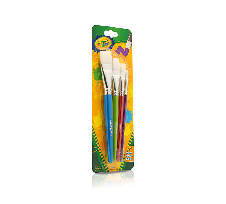 Crayola, Toys, Crayola Beginnings 4 Washable Triangular Paintbrushes  Paint Brush In One New