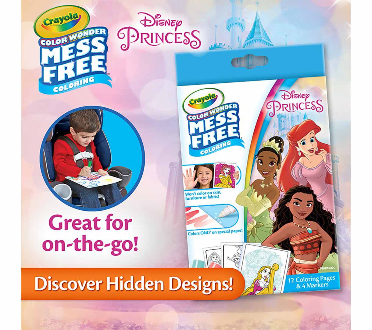 Color Wonder Mess Free Disney Princess Coloring Set | Crayola