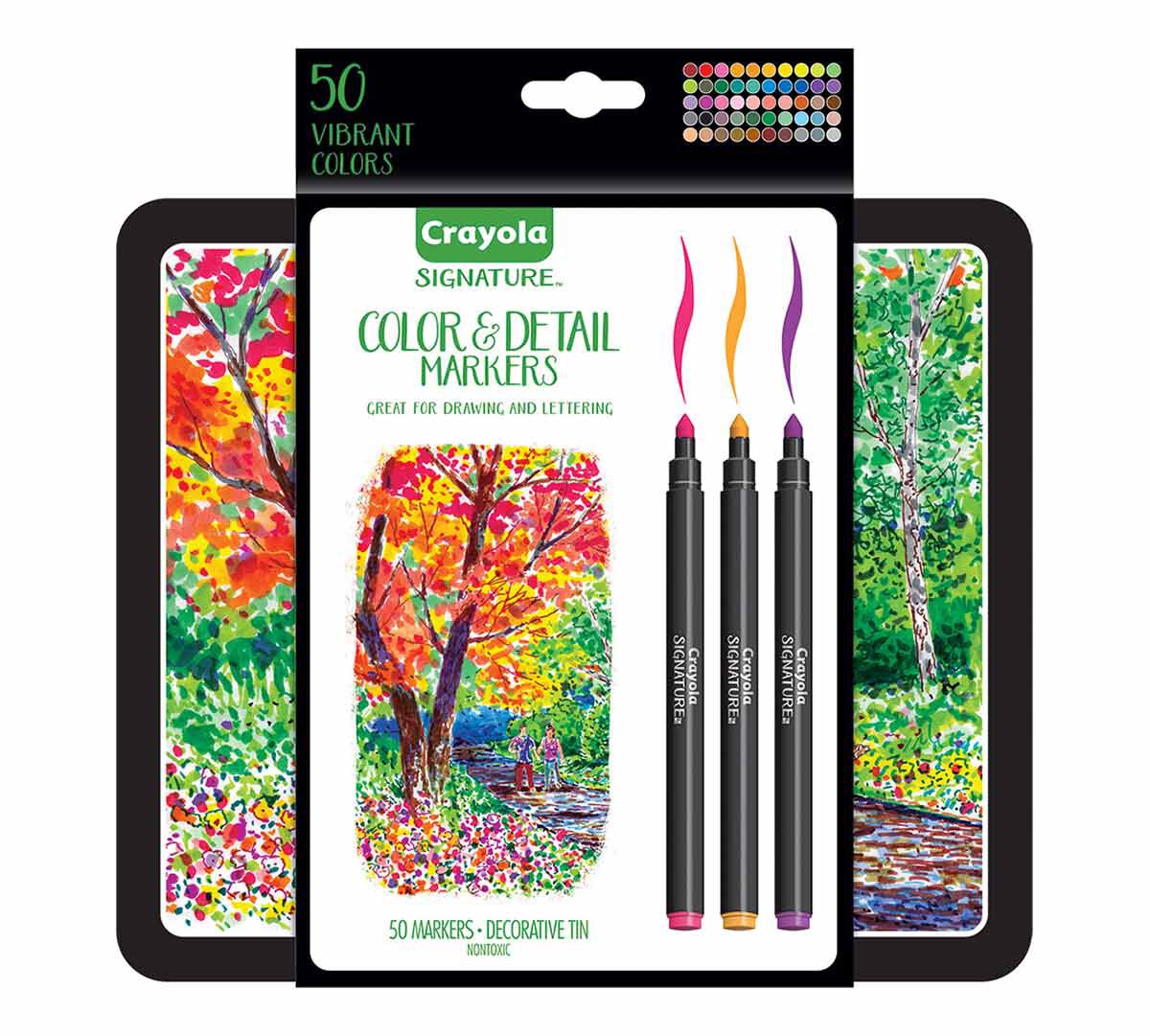 Signature Color & Detail Markers, 50 Count Crayola