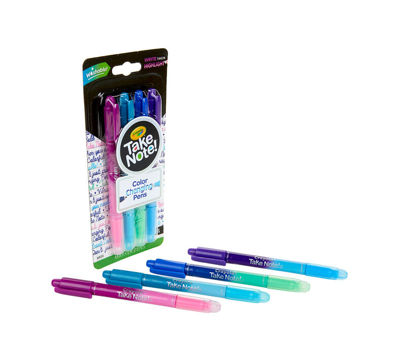https://shop.crayola.com/dw/image/v2/AALB_PRD/on/demandware.static/-/Sites-crayola-storefront/default/dw8d5593e1/images/58-6635-0-300_Take-Note_Color-Changing-Marker-Pens_4ct_H1.jpg?sw=790&sh=790&sm=fit&sfrm=jpg