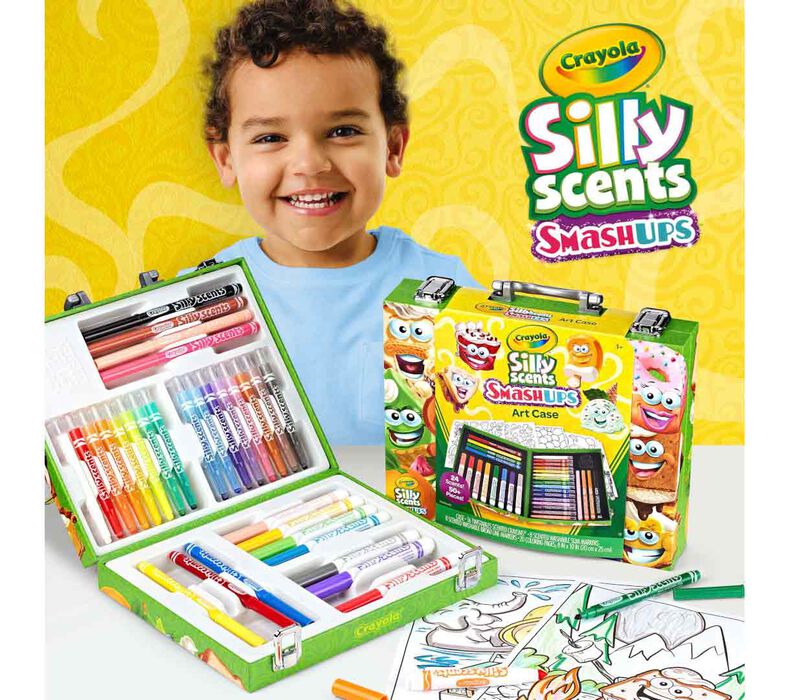 Crayola Silly Scents Mini Inspiration Art Case, Scented Markers And  Crayons, Art Supplies, Over 50 Pieces 