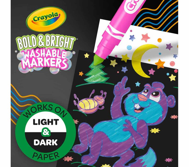 Crayola® Broad Line Bold Bright Color Markers, 10 ct - Foods Co.