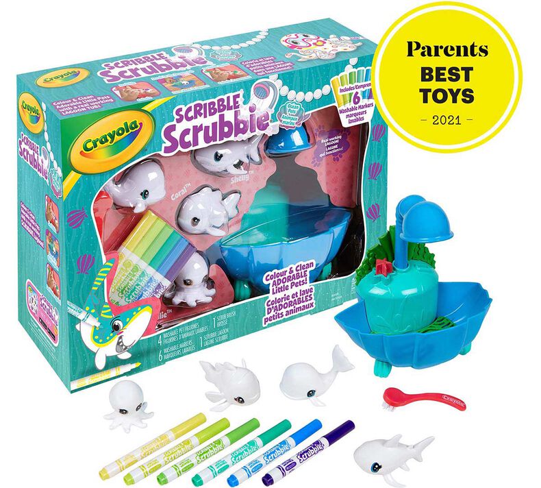 Scribble Scrubbie Pets Blue Lagoon Playset