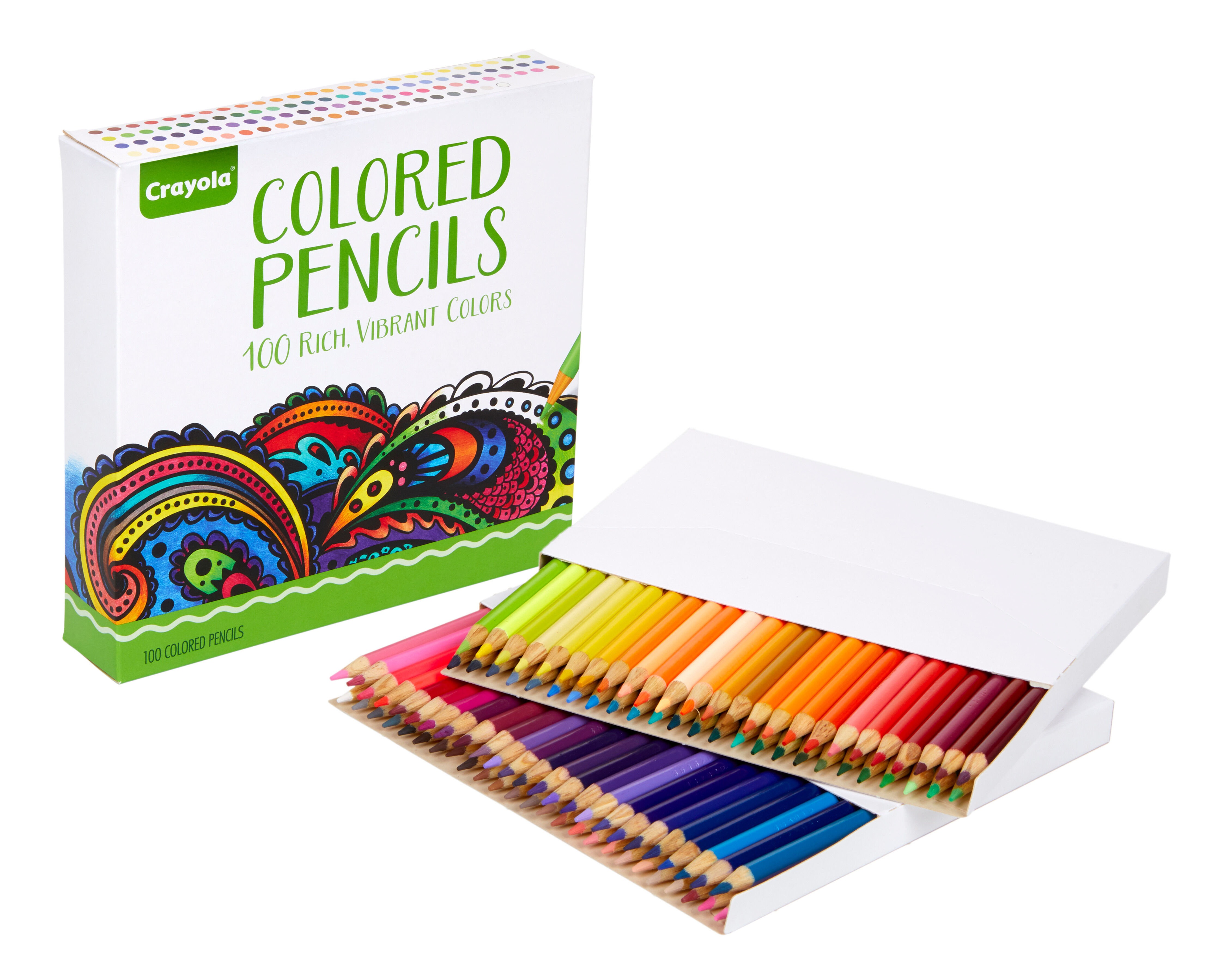 Fun At Home Kids Activities 50 Count Case of 12 Packs Crayola Colored Pencils Adult Coloring 