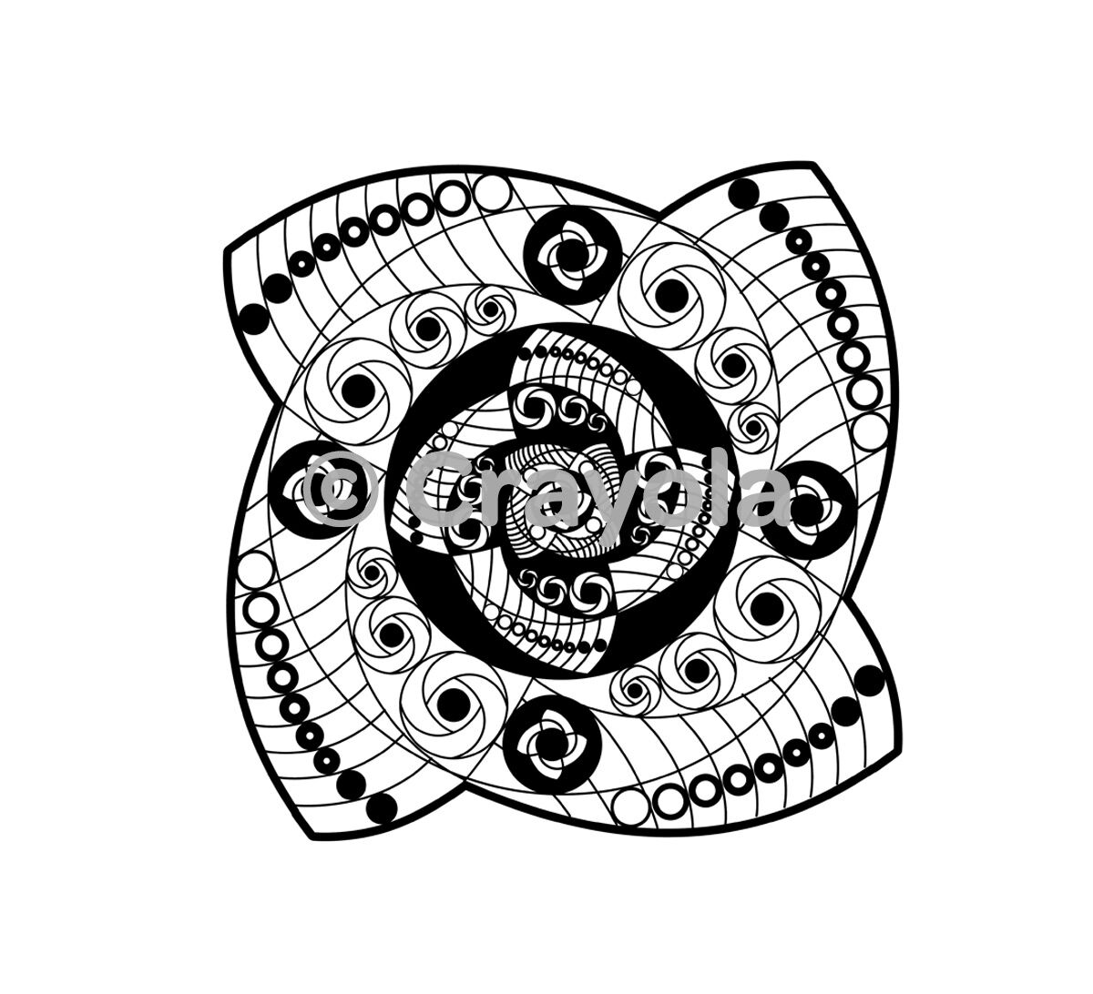 Download Color Escapes Adult Coloring Kit, Kaleidoscopes - Crayola