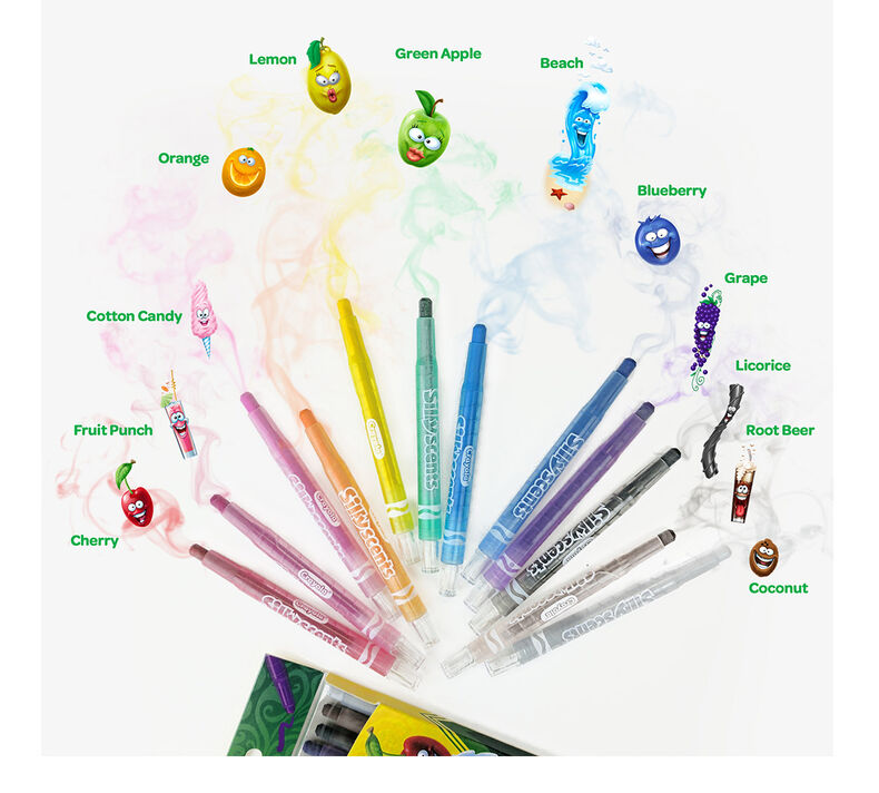 Silly Scents Mini Twistables Scented Crayons 12 ct.