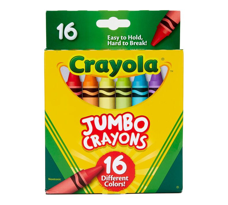 Download Crayola Jumbo Crayons for Toddlers, Coloring Supplies, 16ct | Crayola