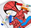 Color Wonder Mess Free Spidey and His Amazing Friends Coloring Pages and Markers coloring page colored in with marker