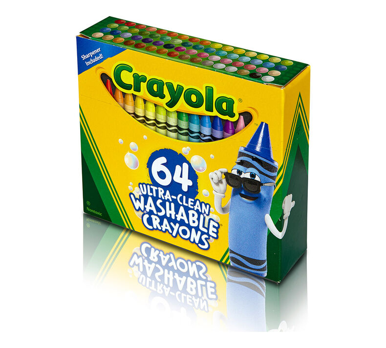 Crayola Washable Extra Large 2 Pieces Kid Healthy Ultra Clean Painting  8/12/16/24 Colors