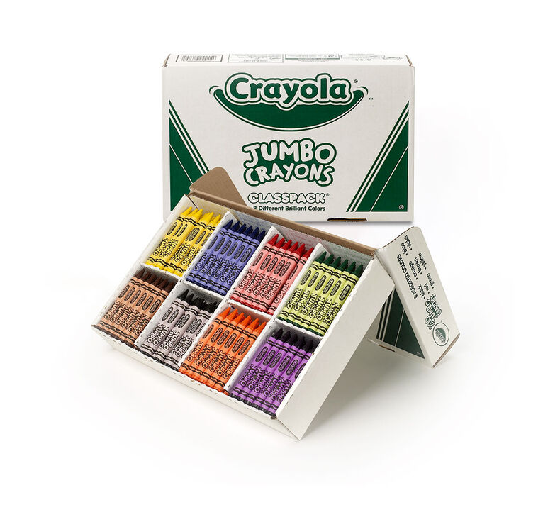 Gros Crayons de Couleur Aladine Colors Baby Jumbo - 8 couleurs