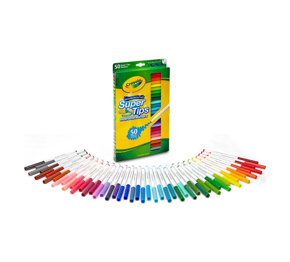 Crayola Washable Super Tips Markers  50 Count New 