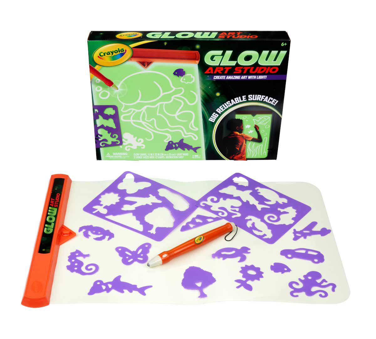 Glow Art Studio, Glow in the Dark Toy for Kids | Crayola.com | Crayola