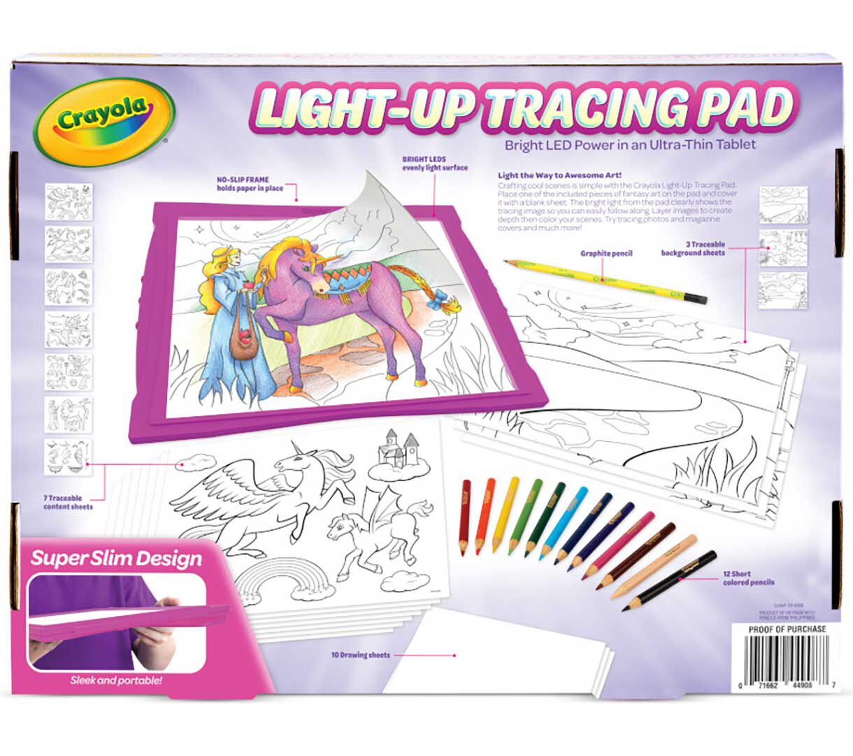Light-Up Tracing Pad, Pink