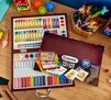 NEW!! Deluxe 101 Piece Art Set Portable On-the-Go Case Drawing Paint Craft  Set