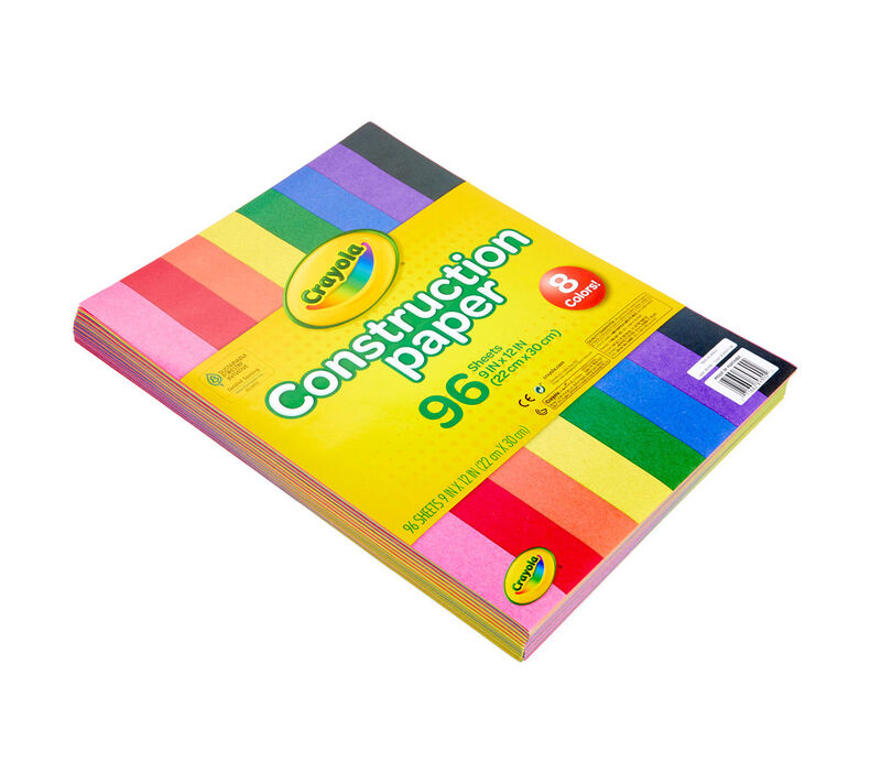  Crayola Construction Paper, 12 Assorted Colors - 240 ct
