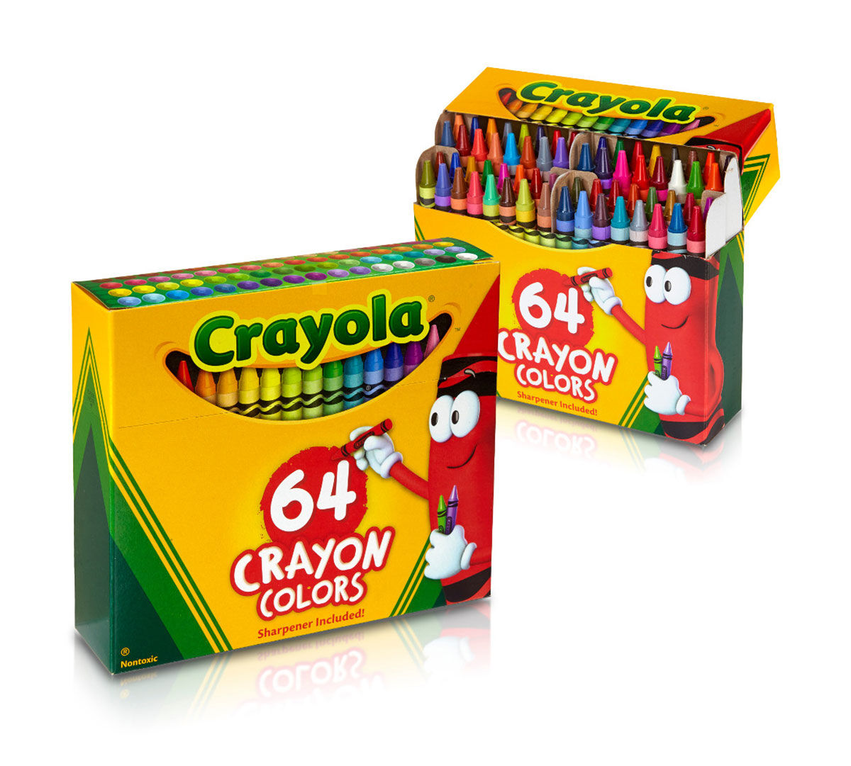64 Crayola Crayons Colors Box