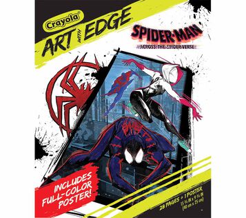 Art wih Edge Spiderman Across the Spiderverse front view.