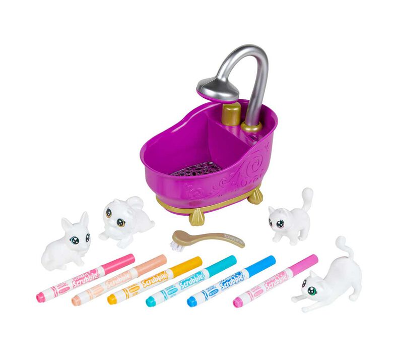 Scribble Scrubbie Pets Purple Tub Playset