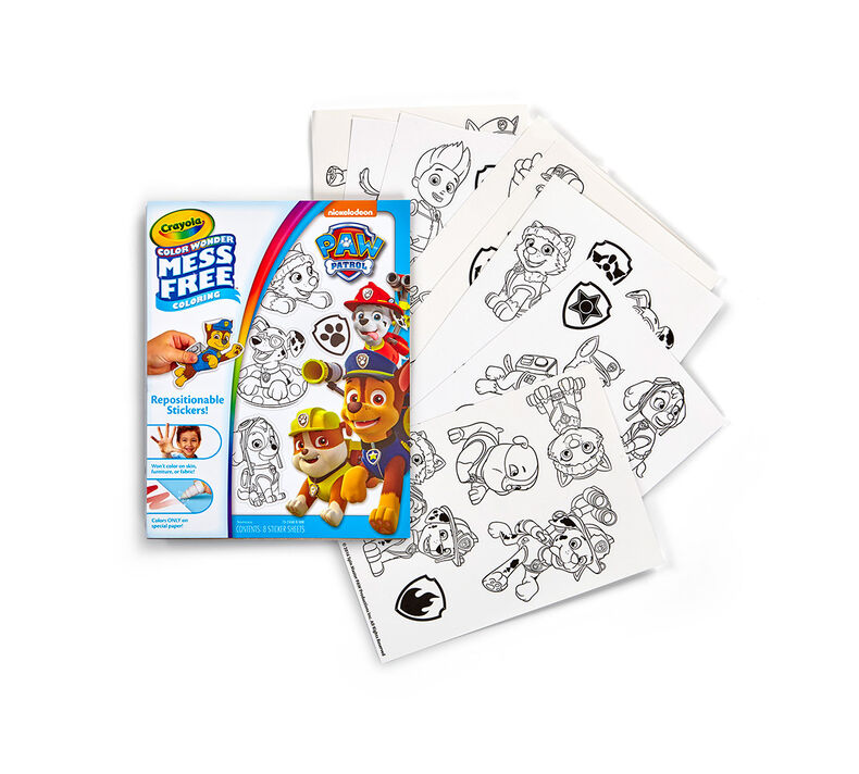 Color Wonder Mess Free Stickers, Paw Patrol