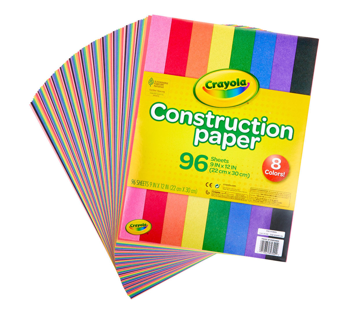 Construction Paper, 96 Count School Supplies | Crayola