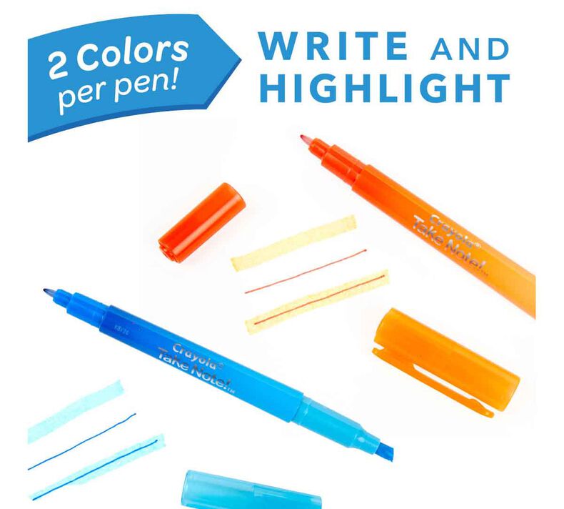 https://shop.crayola.com/dw/image/v2/AALB_PRD/on/demandware.static/-/Sites-crayola-storefront/default/dw936de193/images/58-6534-0-300_Take-Note_Dual-Ended-Highlighter-Pens_PDP_03.jpg?sw=790&sh=790&sm=fit&sfrm=jpg