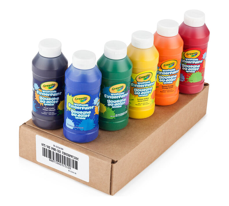 6 Count Washable Fingerpaint