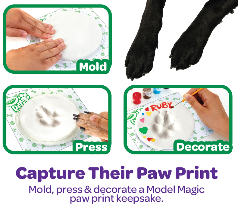 Crayola Pets Paw Prints Keepsake Kit, Circle