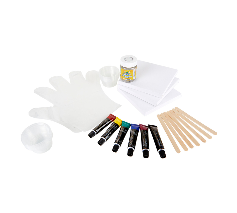 Signature Paint Pour Mini Canvas Craft Kit