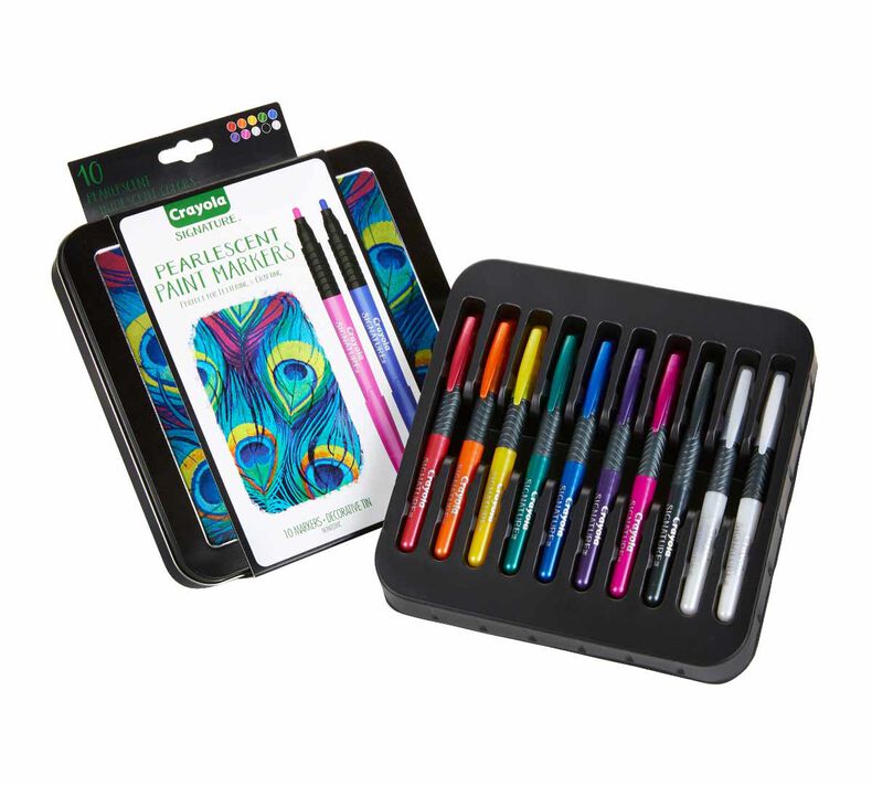 Crayola Signature Blending Markers W/Tin-Assorted Colors 14/Pkg, 1 count -  Kroger