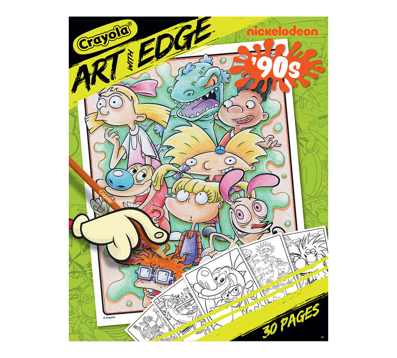 Art With Edge, Nickelodeon 90's Coloring Pages