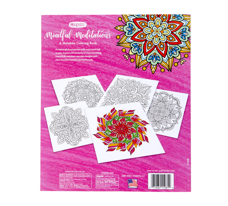 Happy And Energized Adult Coloring Book Crayola Pencils The Art Of  Mindfulness