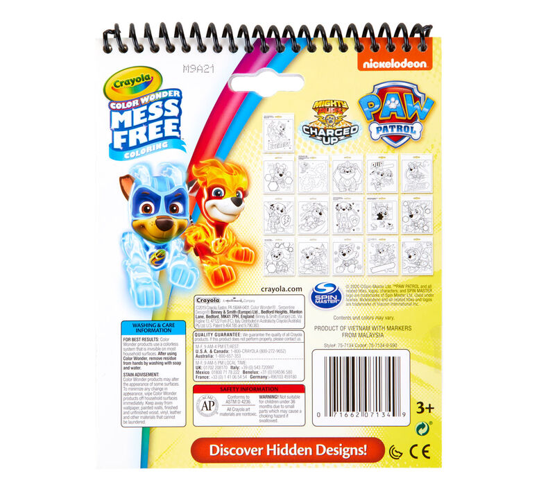Color Wonder Mess Free Paw Patrol Coloring & Activity Pad