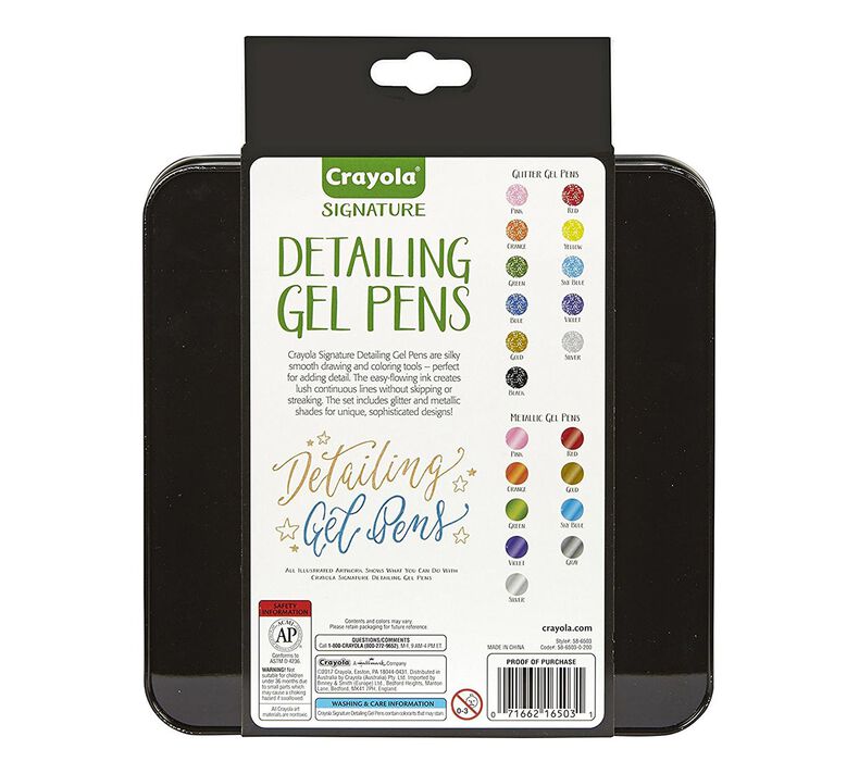Signature Detailing Gel Pens, 20 Count