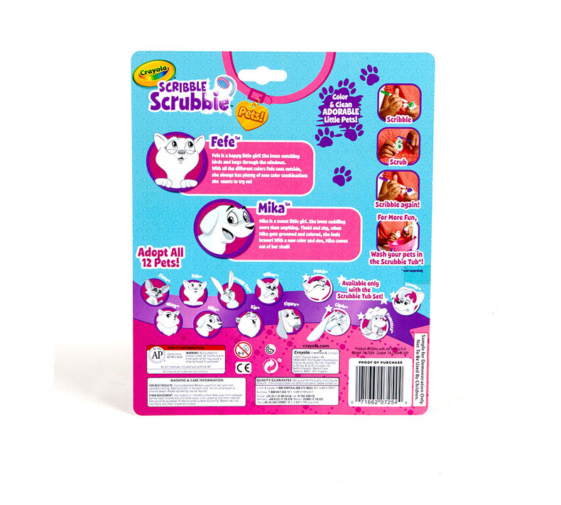 Scribble Scrubbie Pets, Dog & Cat, 2 Count