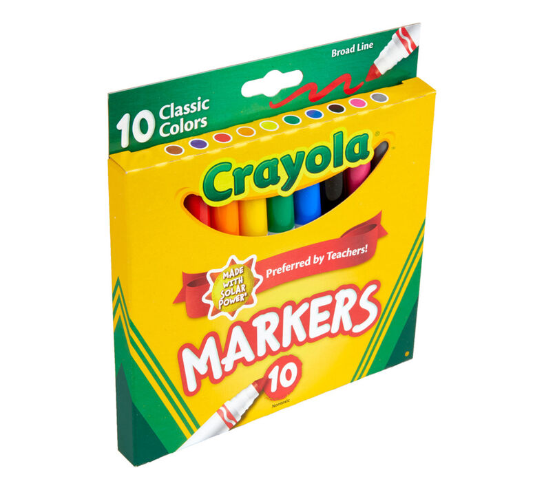 Crayola Ultra Clean Washable Markers (12 Boxes), Bulk Markers for Kids, 10  Broad Line Markers, Arts & Crafts Supplies, 4+