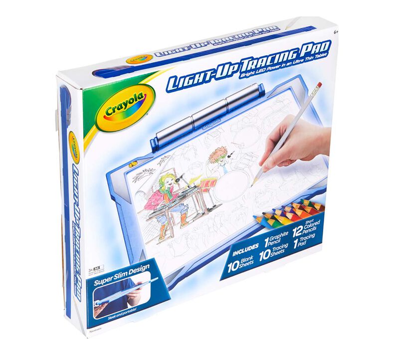 Crayola Light up Tracing Pad Specialty Paper Blue, Beginner Child, 34 Pieces
