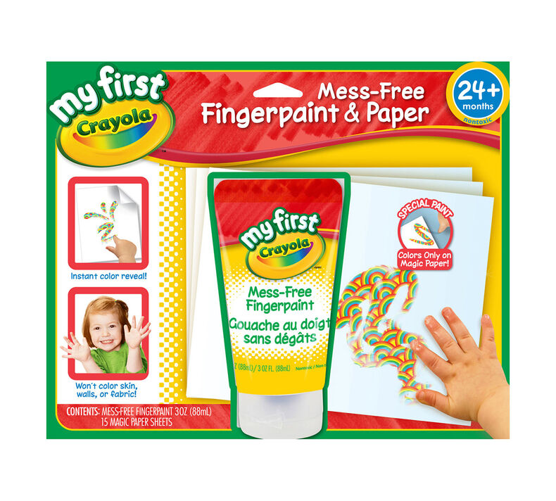 My First Crayola Mess-Free Fingerpaint and Paper