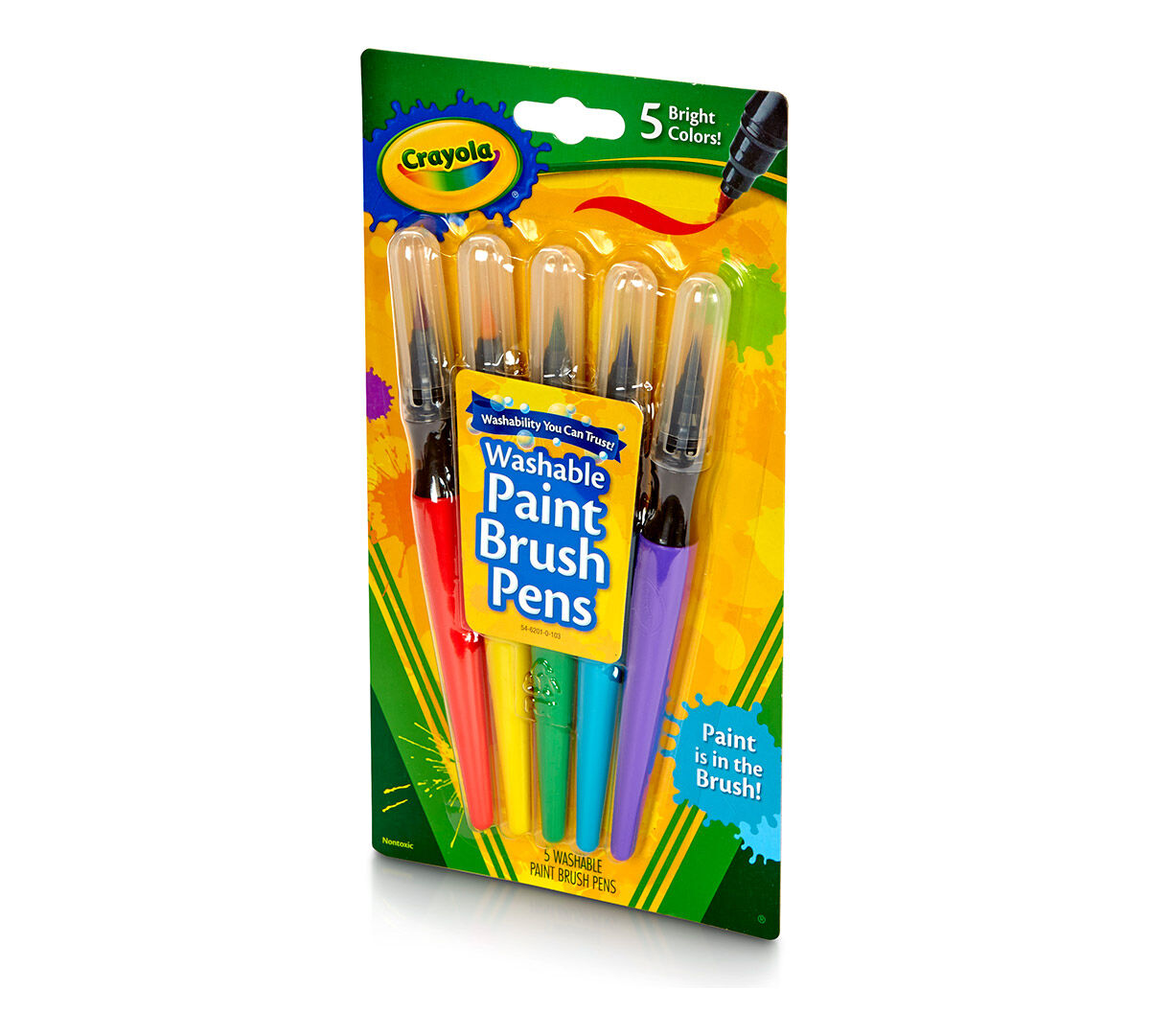 Paint Brush Pens, Classic, 5 Count Crayola