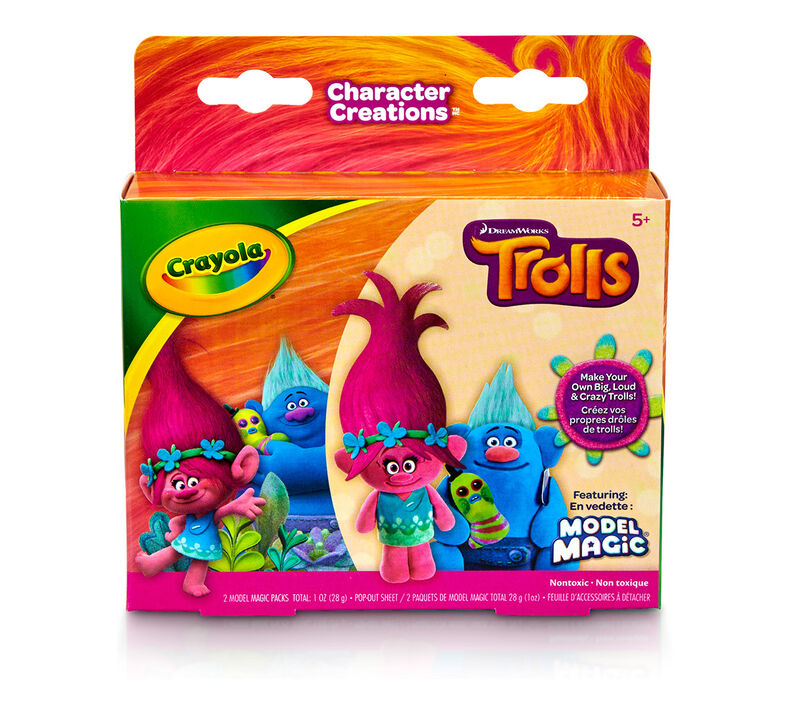Crayola Model Magic Character Creations Trolls Poppy & Biggie