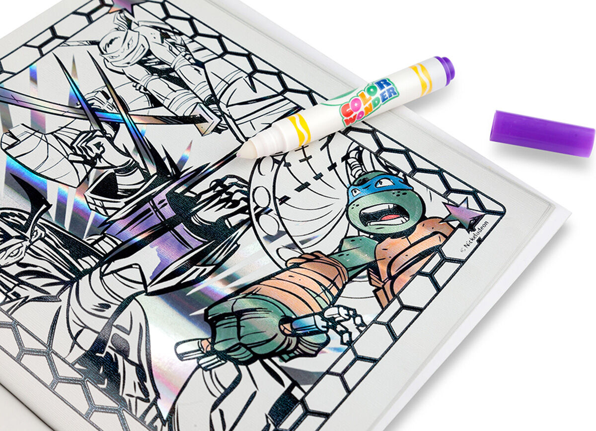 Color Wonder Metallic Paper Markers Teenage Mutant Ninja Turtles Crayola Features 30 blank color wonder papers that work with color wonder mess free markers and paint (sold separately). color wonder metallic paper markers teenage mutant ninja turtles crayola