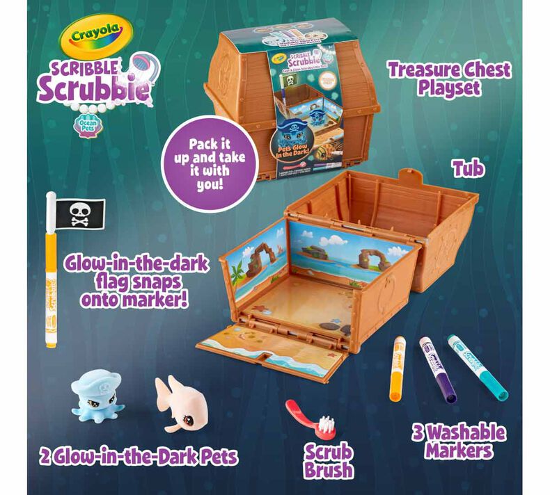 Crayola Scribble Scrubbie Ocean Pets Set Assorted Colors - Office Depot
