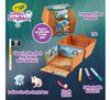 Scribble Scrubbie Pets Glow Ocean Treasure Chest Playset. Pack it up and take it with you! Glow-in-the-dark flag snaps onto marker! 2 Glow-in-the-dark pets, scrub brush, 3 washable markers, tub, treasure chest playset.