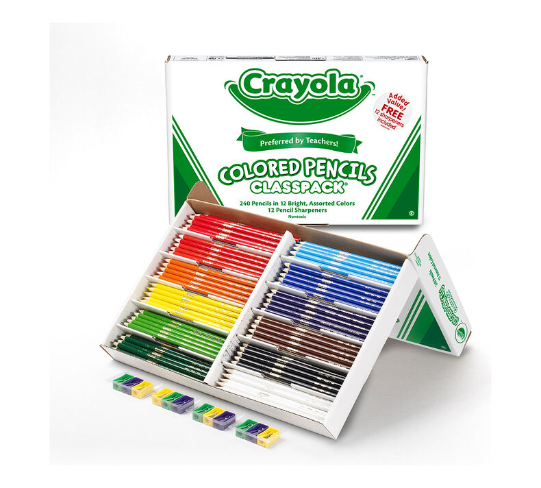 Colored Pencils Classpack, 240 Count, 12 Colors