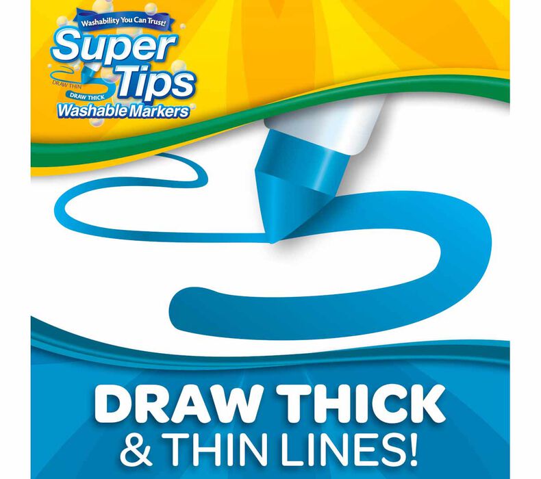 Crayola Super Tips Washable Markers Set of 20
