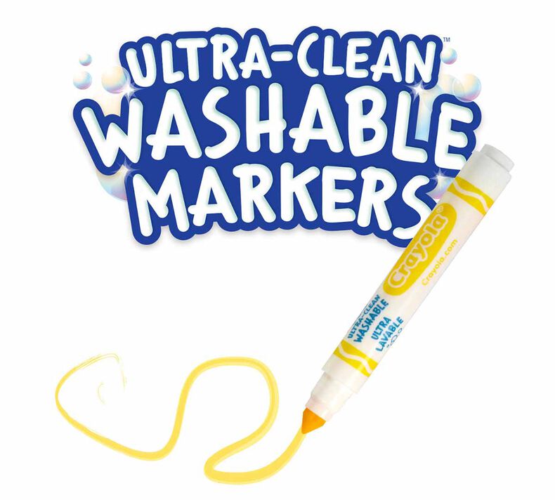 Washable Broad Line Markers Classpack, 200 Count