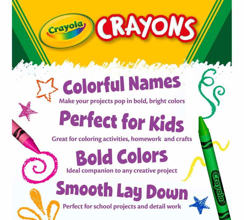 12 Packs: 64 ct. (768 total) Crayola® Boxed Crayons