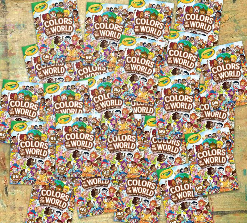 Colors of the World Coloring Book Bulk Case, 24 Individual Books, 96 Pages Each