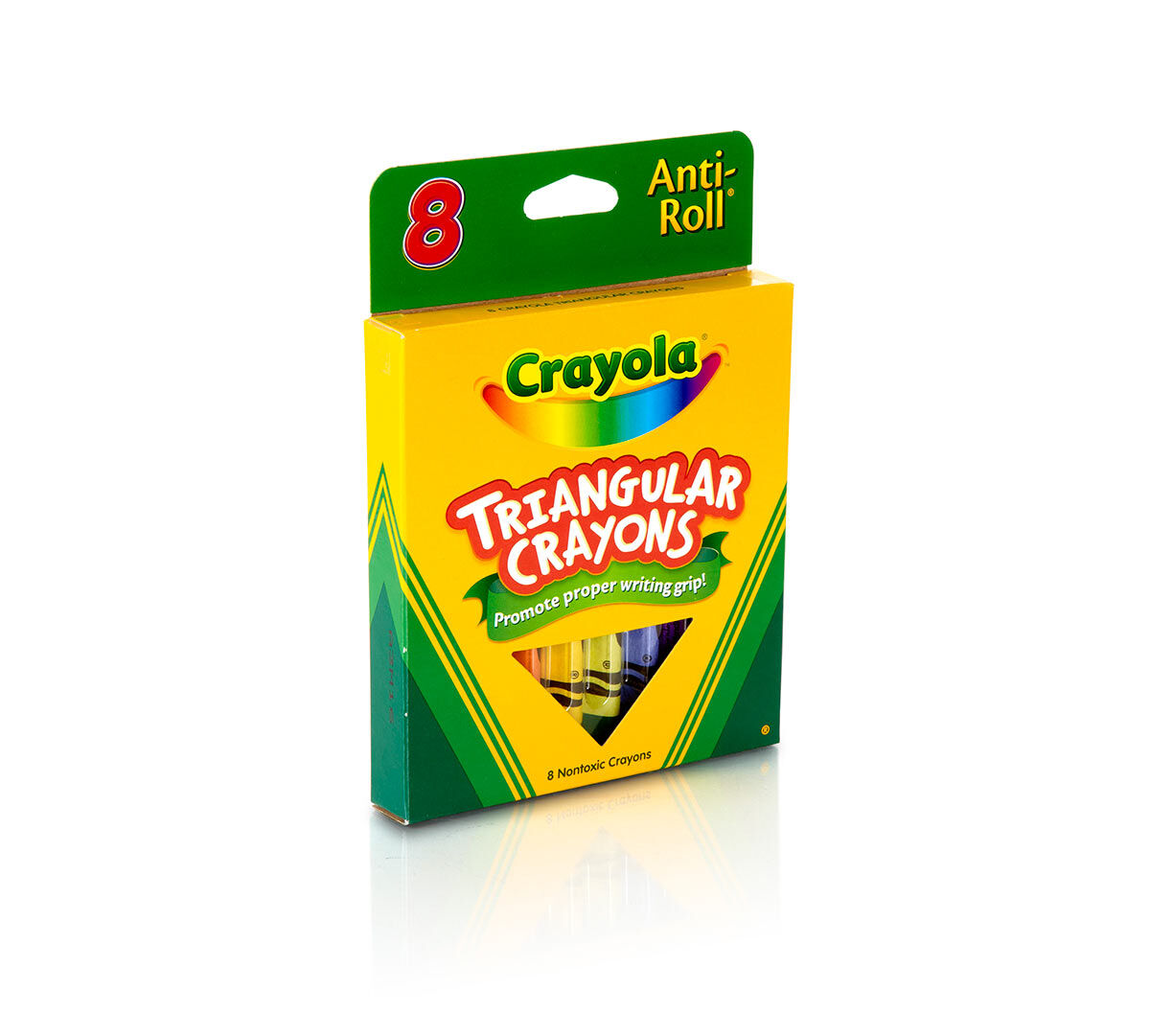 Anti Roll Triangular Crayons 8 ct. Crayola