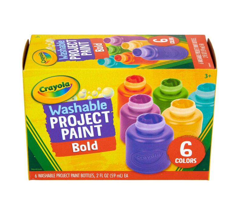 Crayola Project Quick Dry Paint Sticks, Set of 6, Assorted Colors