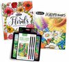 3-in-1 Floral Coloring Gift Set